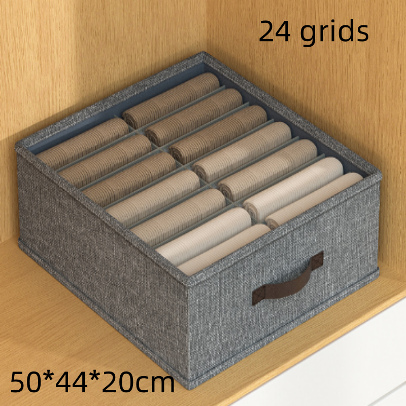 Kast Lade Organizer Box Garderobe Kleding Organizer Grote Capaciteit Broek Trui T-shirt Opbergdoos Met PP Board: Goud