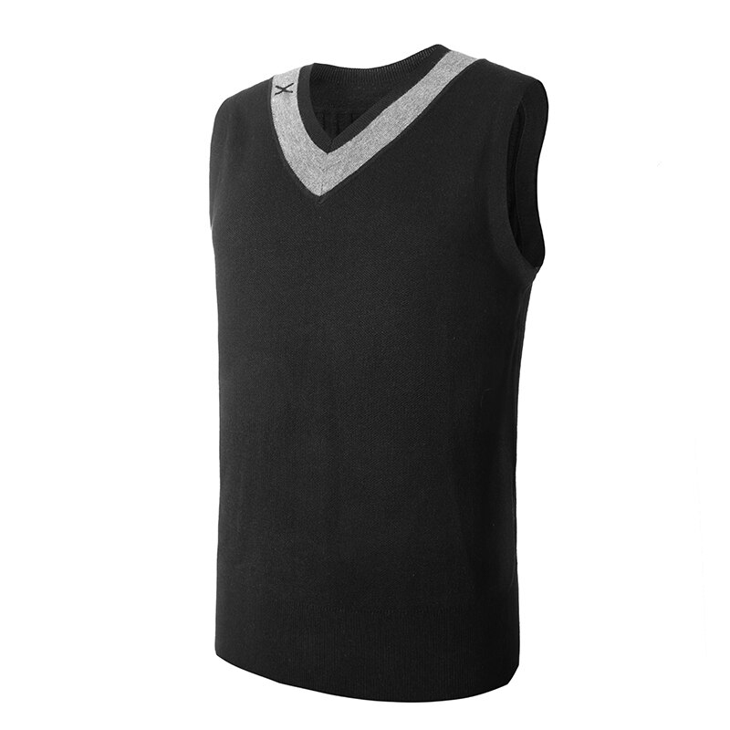 Chaleco de punto de golf para hombre, ropa ligera de lana de poliéster tejida, a la ,