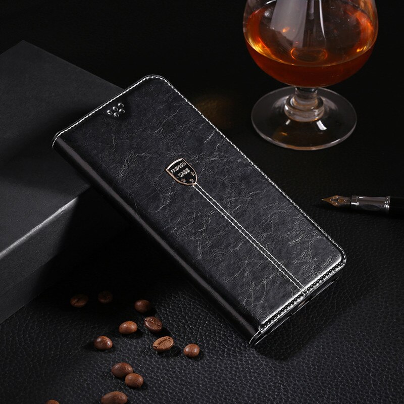 Portfel Coque do Wileyfox Spark / Spark Plus etui luksusowe skórzane etui z klapką do futerału Wileyfox Swift 2 X / Swift 2 Plus: Swift 2 Plus / Black