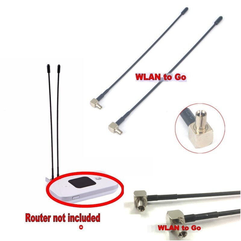 2Pcs Wifi Antenne TS9 Connector 4G Antenne Exteral Voor Huawei E5573 E8372 MF90C R216