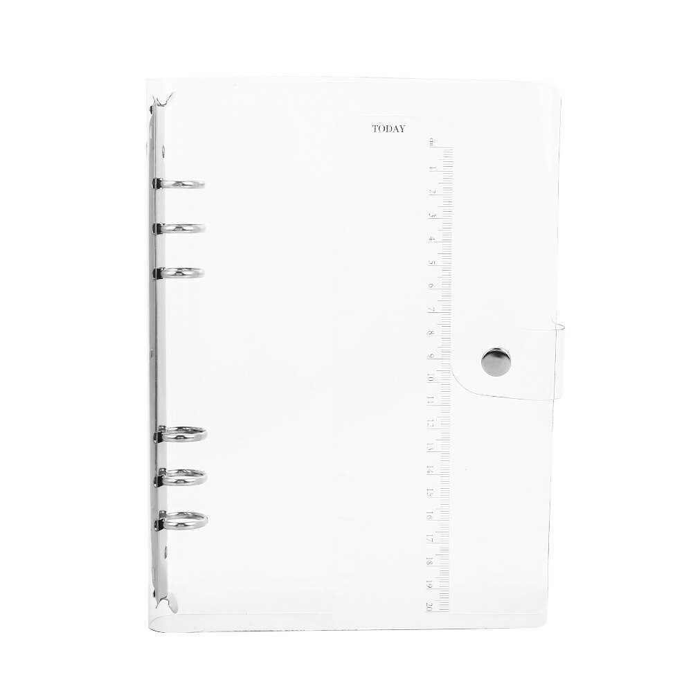 Hoja suelta A5/A6/A7 carpeta de anillas diario cubierta de cuaderno económico estudio impermeable proteger conveniente escuela barata