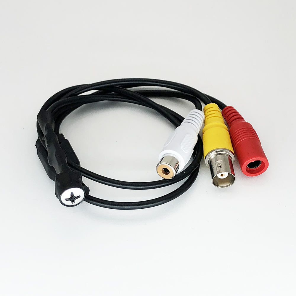 1080p Mini AHD Security Analog Camera, 3.7mm Lens, BNC/RCA/DC, Video/Audio/Power, PAL/NTSC option