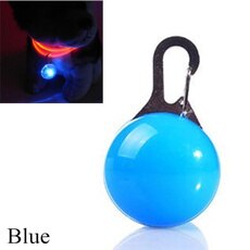 Dog Tag Huisdier Led Licht Hanger Night Flash Dierbenodigdheden Ketting Maatwerk Brilhante Para Caminhada Ao Ar Livre: Blue
