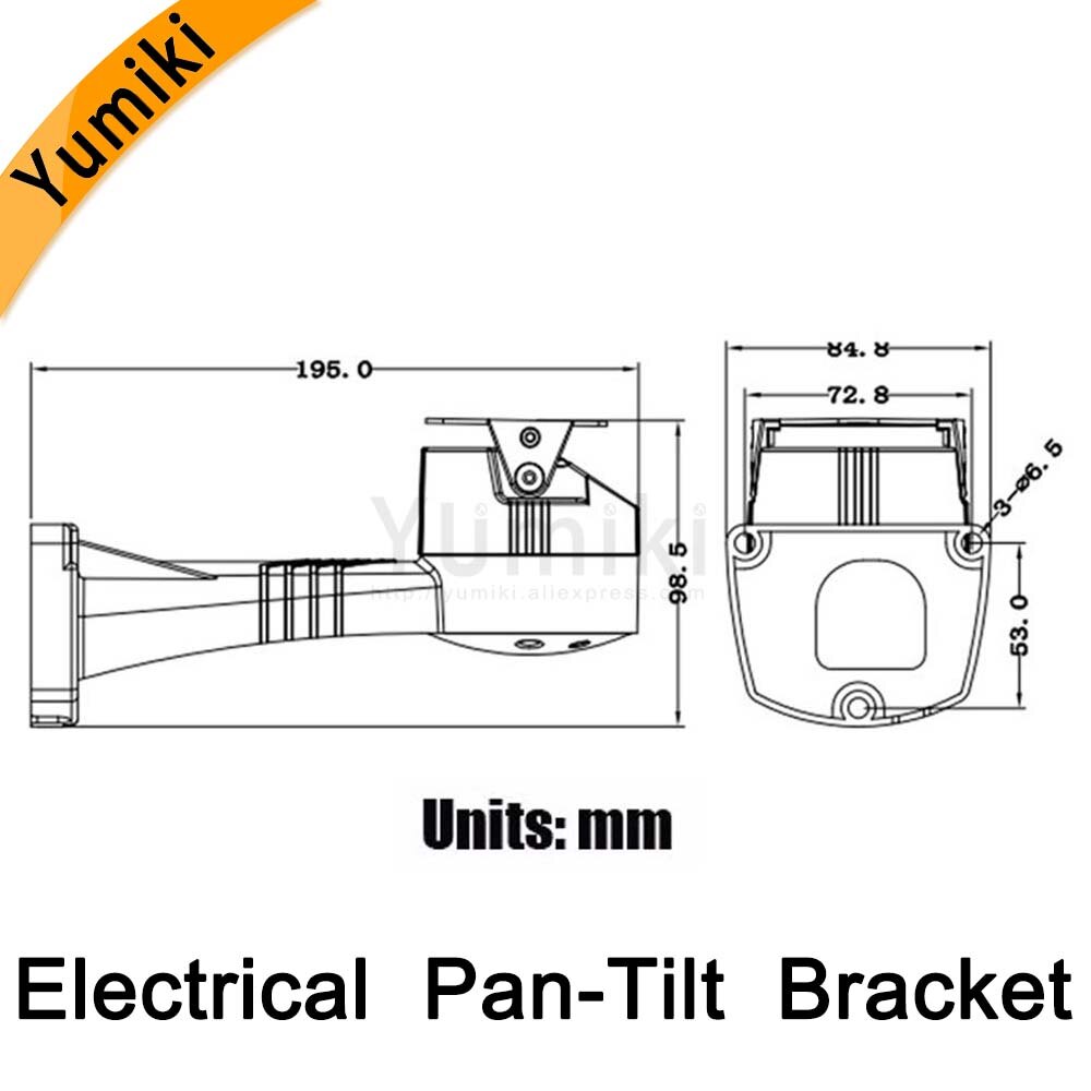 Ptz-fäste elektrisk roterande fäste pan-tilt installation/ stativ/ hållare cctv-tillbehör för cctv-kamera