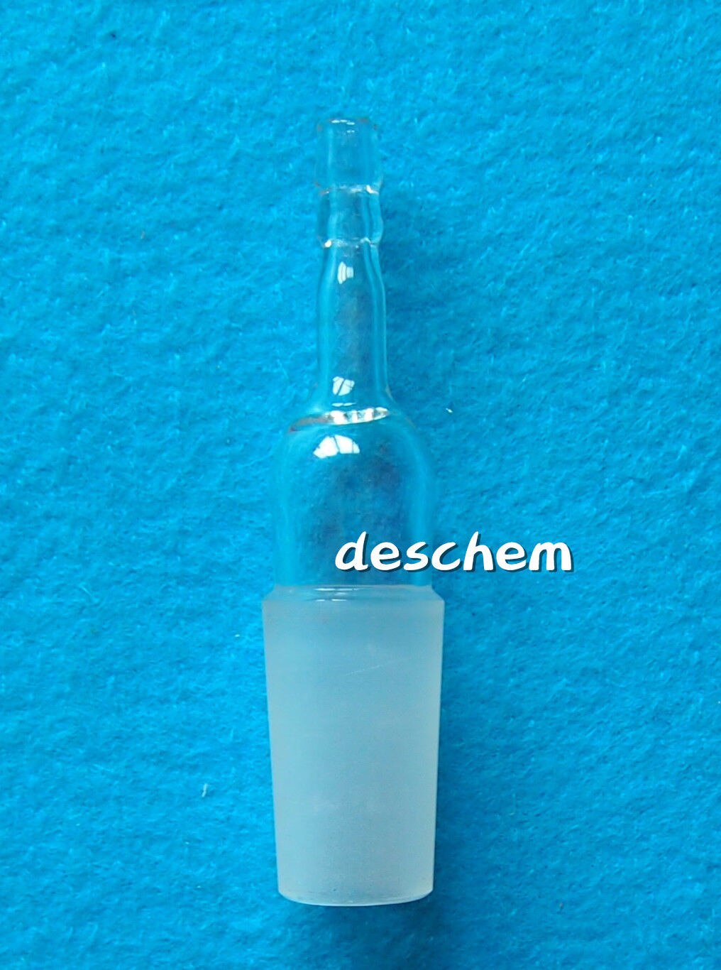 24/40,Glass Cone To Rubber Hose Inlet Adapter,Straight Connection W/Screw