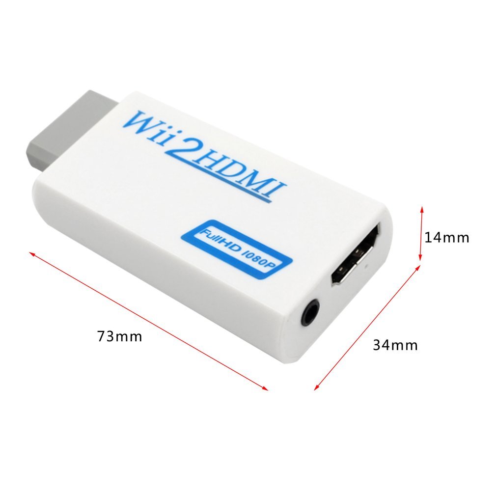 Voor Nintendo Wii Probleemloze Plug En Play Voor Wii Naar Hdmi 1080 P Converter Adapter Wii2hdmi 3.5 Mm Audio box Voor Wii-Link