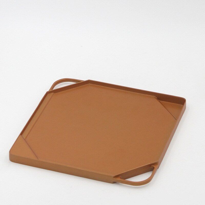 Multifunctional Copper Color 27 Cm Die-casting Aluminum Alloy Double-sided Baking Tray Baking Tray Thawing Tray