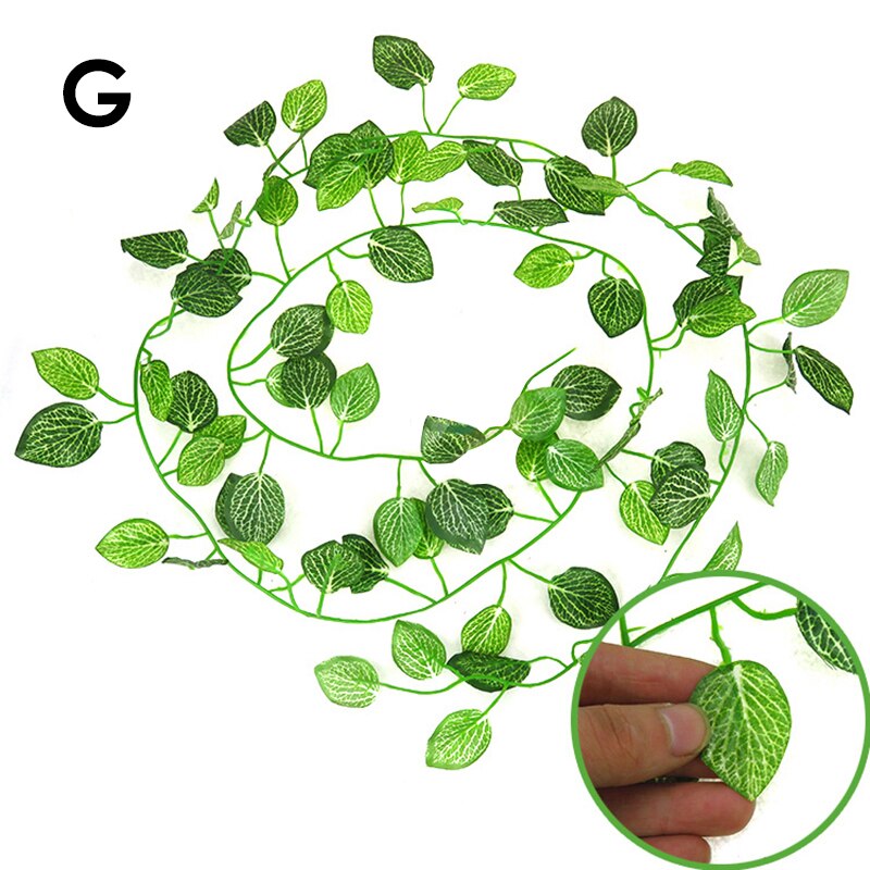 1PC Jungle Vines Terrarium Decor Artificial Vine Lizards Flexible Bendable Jungle Climber Reptile Pet Vivarium decorate: G