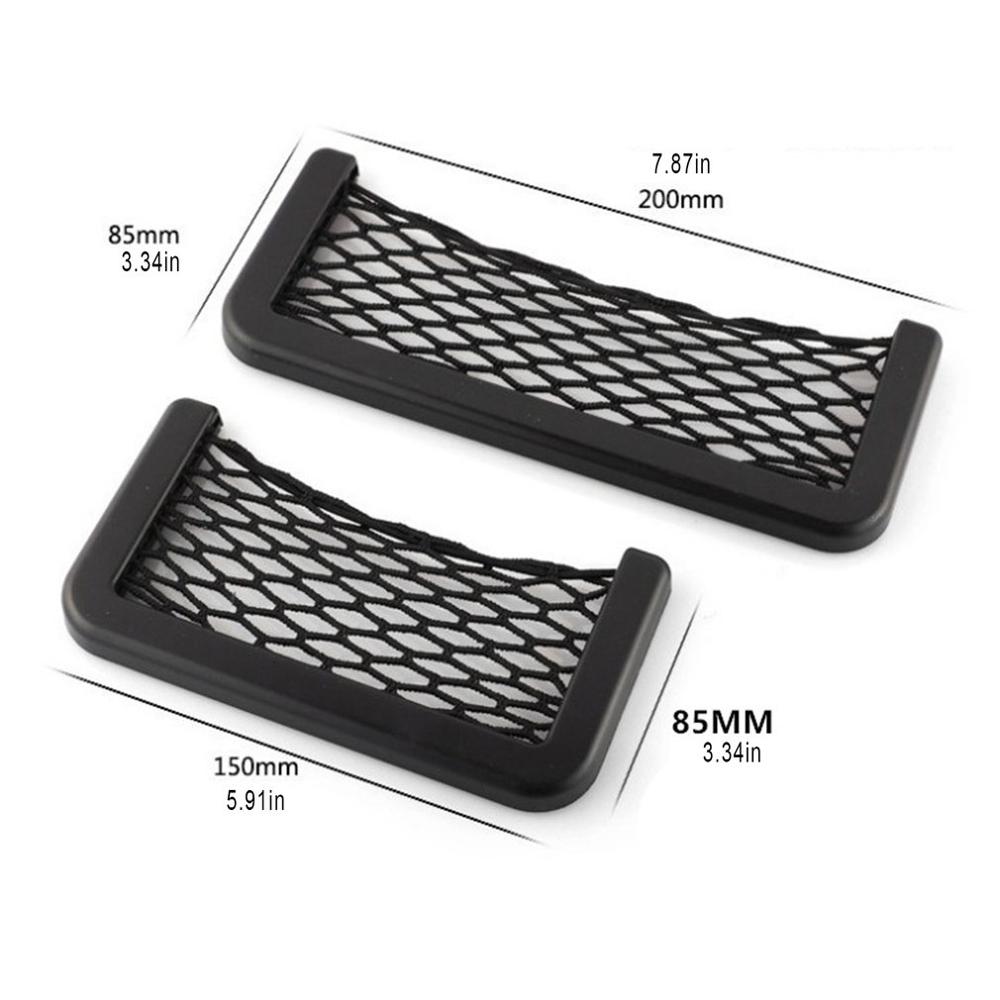 Universele Auto Opslag Netto Pocket Auto Creatieve Netto Zak Auto Levert Auto Mesh Mobiele Telefoon Puin Opbergtas