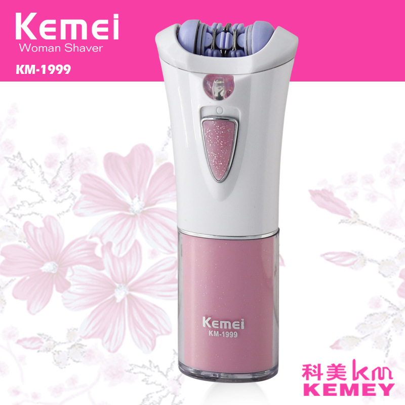 Kemei Electric Epilator Women Hair Removal Painless for Battery Shaving Machine Trimmer Facial Bikini Cordless Body F30