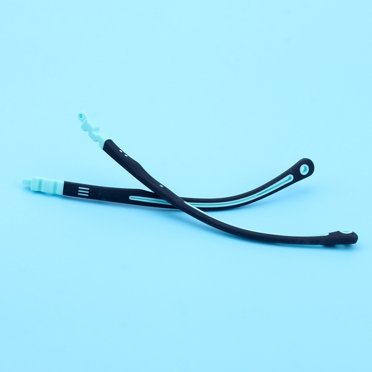 Patillas de gafas de silicona para niños, accesorios universales para gafas, repuesto de reparación de lentes de tornillo, para estudiantes: Black Green