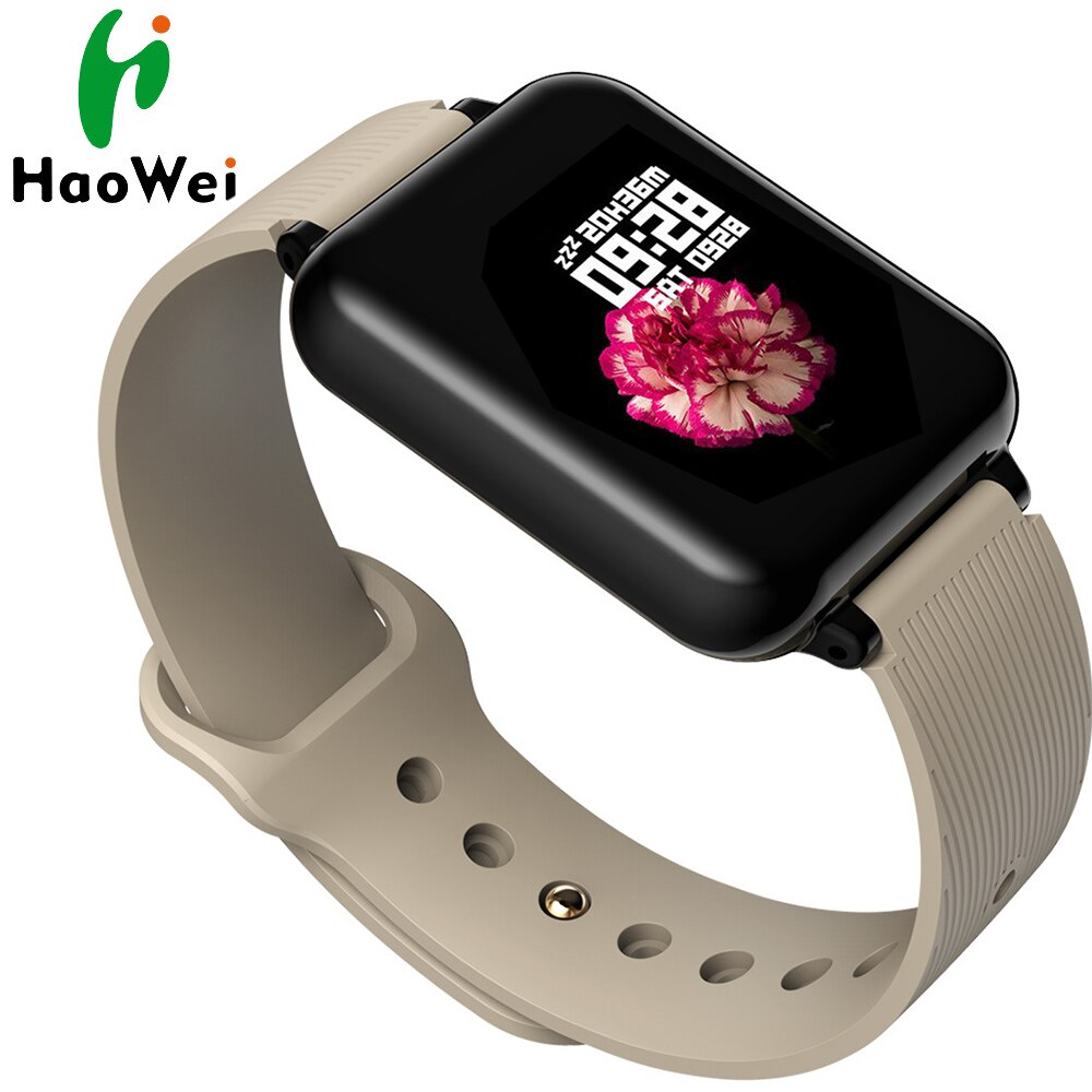 Xiaomi Haylou solaire LS02 montre intelligente 1.4LED pouce IP68 étanche Sport tension artérielle Bracelet pour Android iOS solaire poignet: HAOWEI Golden