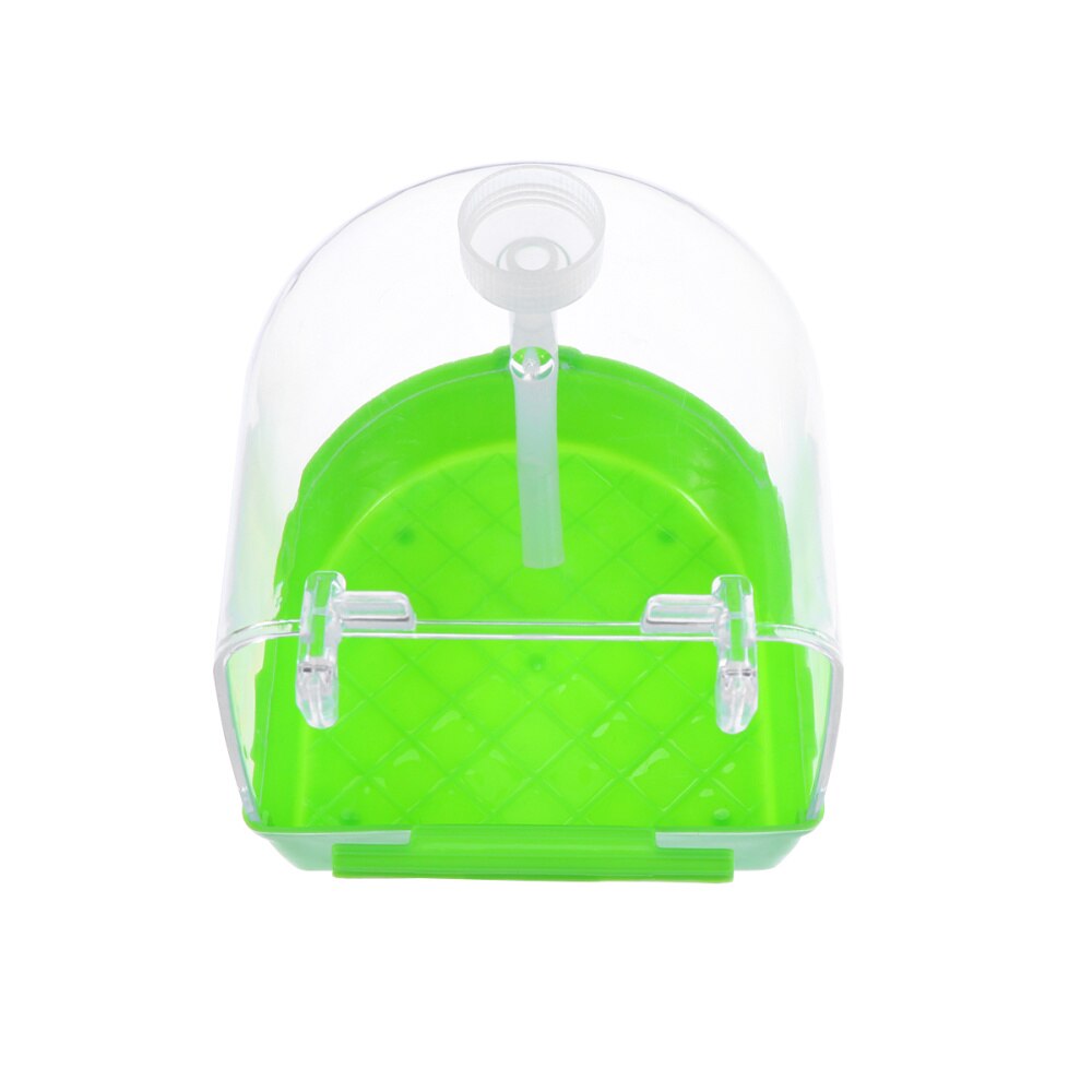 Multifunction Caged Bird Bath Cage with Hole Bird Bath Covered for Small Brids Canary Budgies Parrot ( Water Feeder and Bath Cag: Default Title