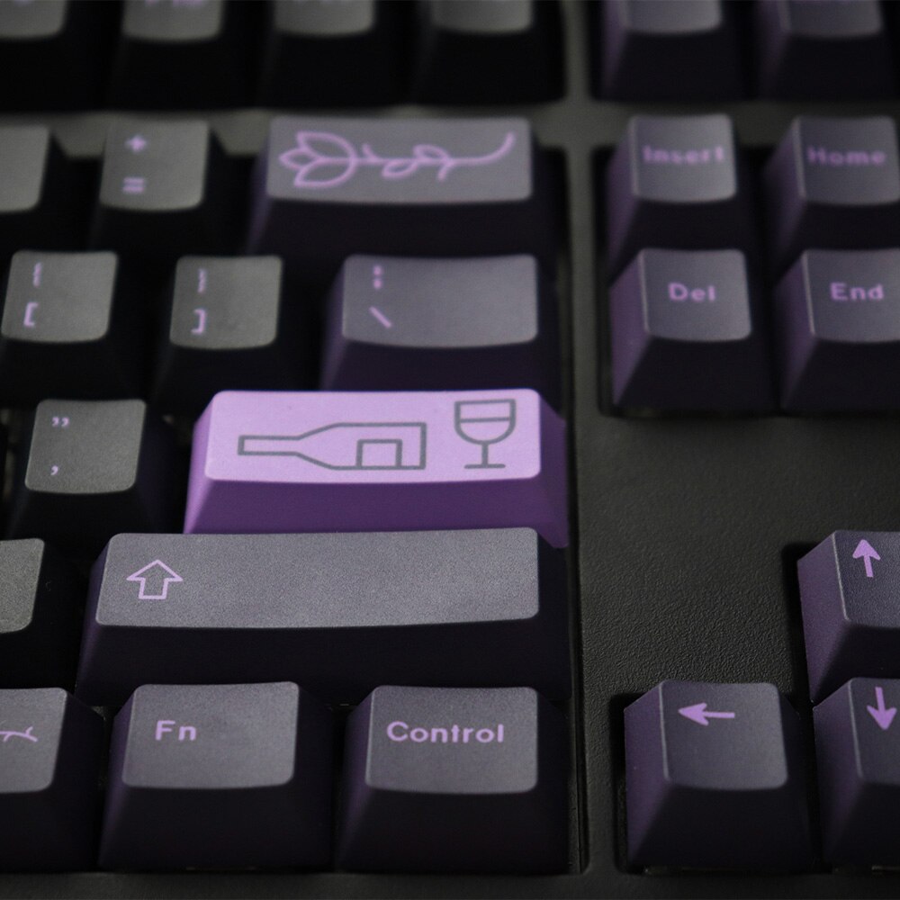 Dark Purple Serie Keycaps GMK The First Love Cherry Profile PBT 129 Keys DYE-SUB Keycap For MX Switch Mechanical Gaming Keyboard