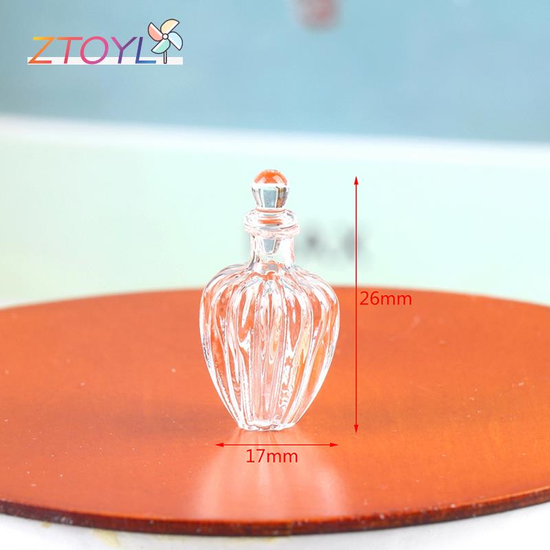 Poppenhuis Miniatuur Glazen Fles Glas Stopper Tiny Jar Flesjes Pop Decor Speelgoed