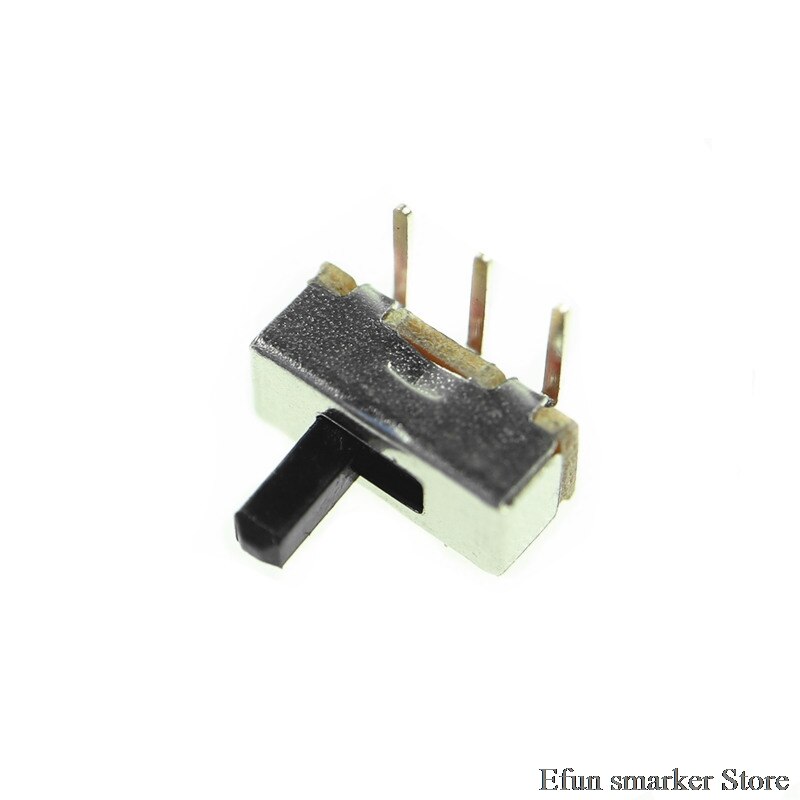 Miniinterruptor deslizante ON-OFF, SS12D00 SS12D03G5, aguja curva de 3 pines, 1P2T, 2 posiciones, mango de palanca de