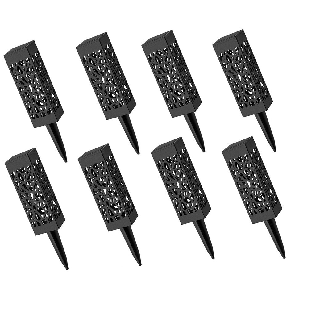 8pc Solar Lawn Light Decoration Garden Hollow Lawn Lamp Outdoor Soalr Garden Lights Pathway Light Waterproof Garden Solar Led #3