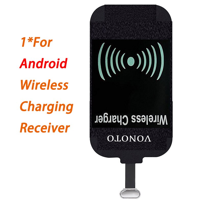 Récepteur de charge sans fil QI Micro USB/Type C adaptateur universel QI récepteur de berceau de charge sans fil pour iPhone 6 7 6 s plus: for Android