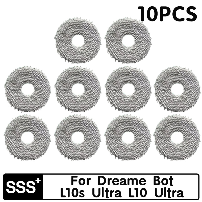 Voor Dreame Bot L10s Ultra L10 Ultra Robot Stofzuiger Onderdelen Rubberen Zijborstel Hepa Filter Mop Rag Stofzak Optioneel: Licht Geel