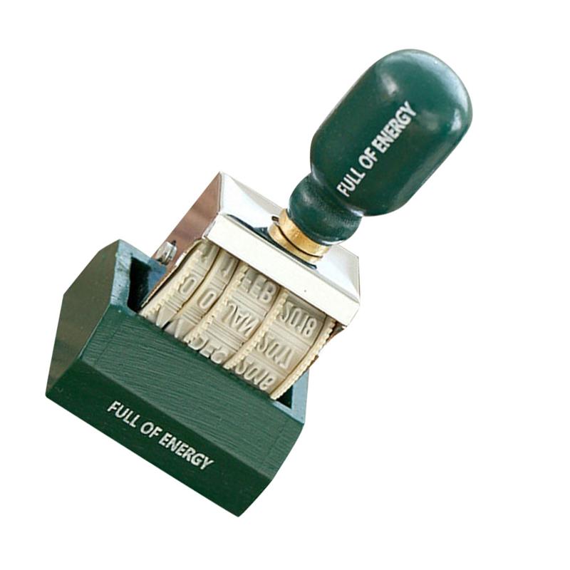 Tampon numérique avec bouton multifonction, Date, tampon à rouleau, papeterie scolaire, Vintage, Date, timbres-poste, DIY bricolage