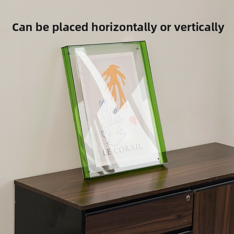 Akrylowa rama na zdjęcia akrylowa rama na zdjęcia talerz na stół dekoracja ścienna ze zdjęciami szalik jedwabny diy drukowanie rama ekspozycyjna wystrój domu