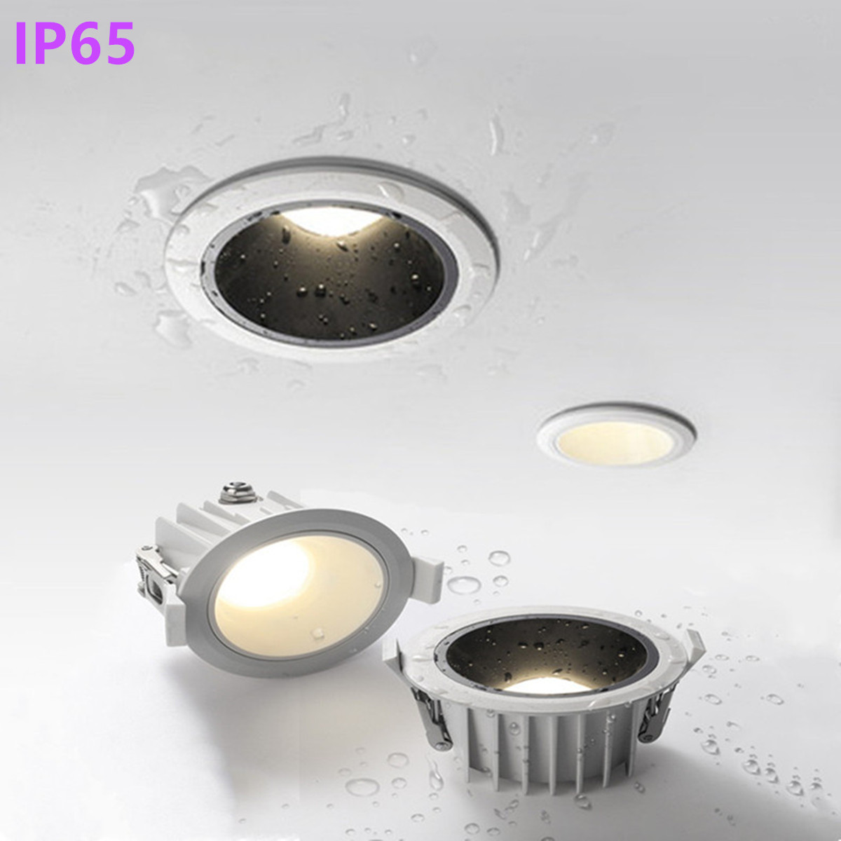 Baderom Vanntett LED Innfelt Lys 9W-25W IP65 - Utendørs Spot