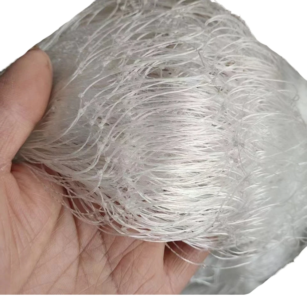Monofilament Nylon Line Twining for Multifilament 3-8 Lines Strands Semi-finished Fishing Net Strong Fish Mesh Cloth Gillnet