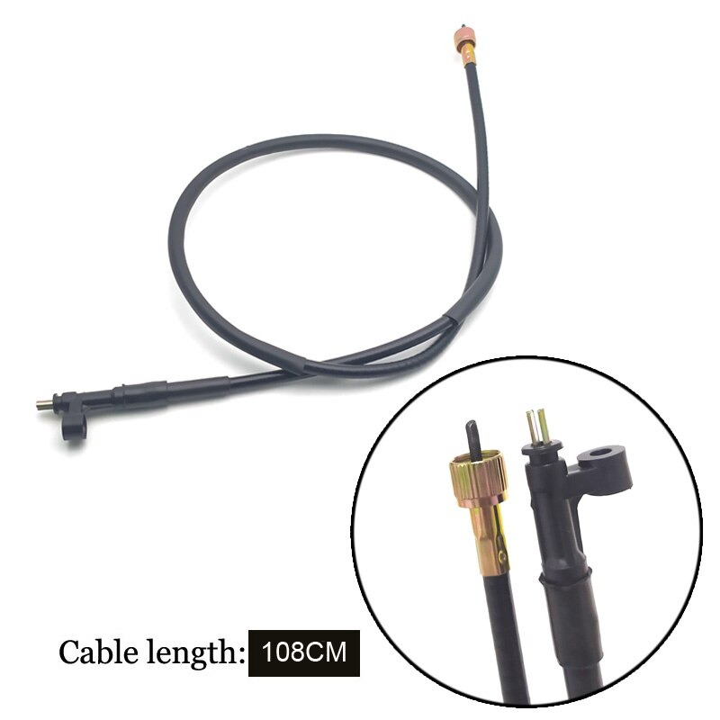 Motorcycle Scooter Speedometer Cable Instruments Line Metered teeth Mileage Gear line fit GY6 CG 50 150cc Moped: Type B -108cm