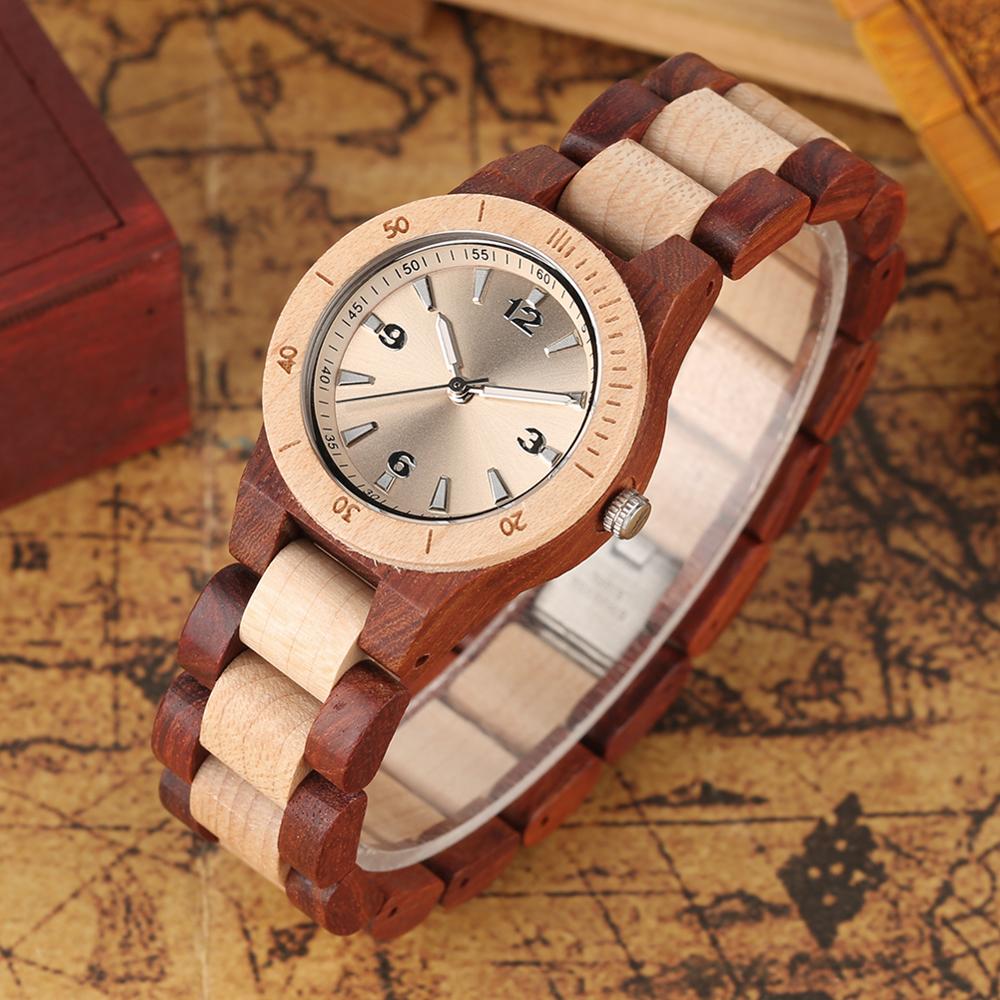 Yisuya Minimalistische Volledige Houten Horloges Vrouwen Mannen Bamboe Houten Armband Mode Creatieve Quartz Horloge Handgemaakte Klok Uur