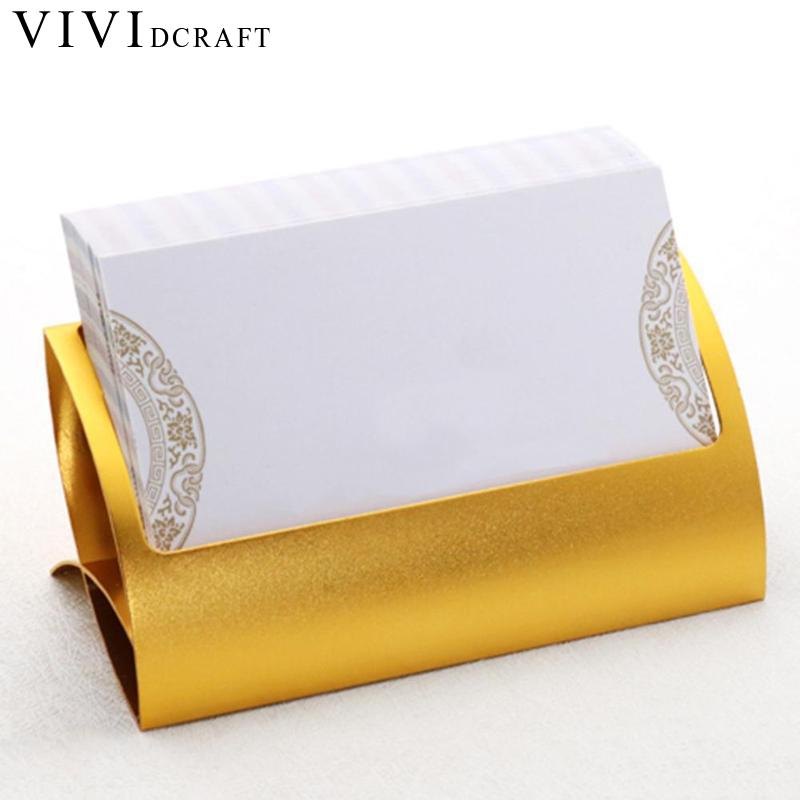 Vividcraft Metal Card Holders Note Holders Display Card Business Desk Accessories Desk Stand Clip For Office Holde K0O9