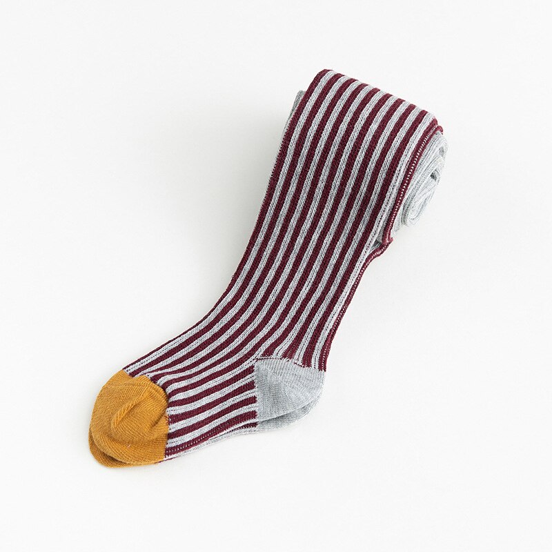 Baby Herbst Winter Strumpfhosen Baby Kleinkind Art Mädchen Rippen Strümpfe Baumwolle Warme Strumpfhosen Süssigkeit Farbe Gedruckt Punkte Engen
