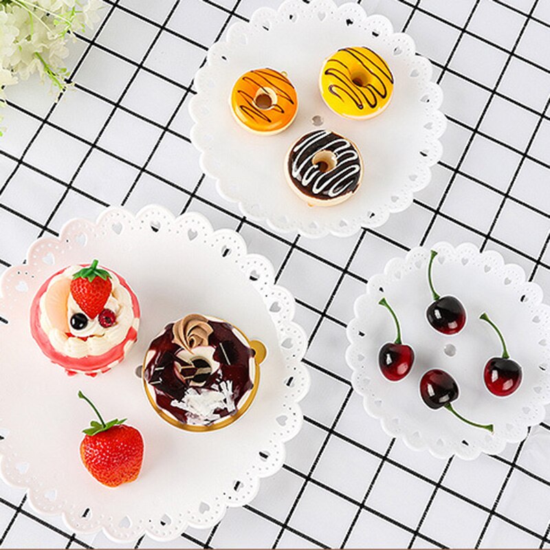 Petal Plastic Fruit Tray Three Layer Euro Style Dessert Rack Dry Fruit Storage Plate Multi Layer Fruit Plate Dessert