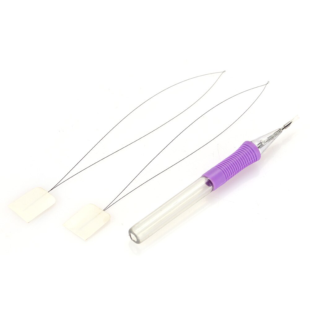 Plastic Embroidery Tool Punch Needle Magic Embroidery Pen Stitching Textiles Cross Stitch Diy Linens Durable Picture Yarn