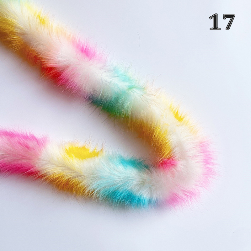 Faux Vos Bont Lint Tapes Furry Trim Trimmen Voor Trui Jas Kap Hoed Schoenen Diy Pluizige Kledingstuk Materialen: 17