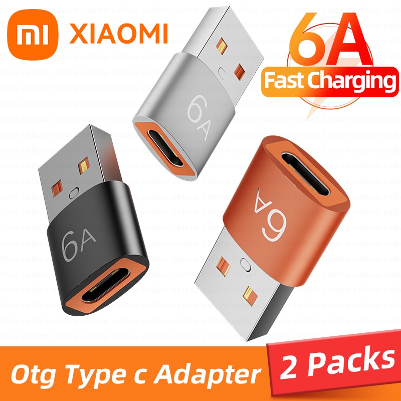 6A Type C Female Naar Usb A Male Otg Adapter Usb C Converter Voor Iphone 13 Xiaomi 12 Samsung S22 oneplus 9 Macbook Connector Tipo