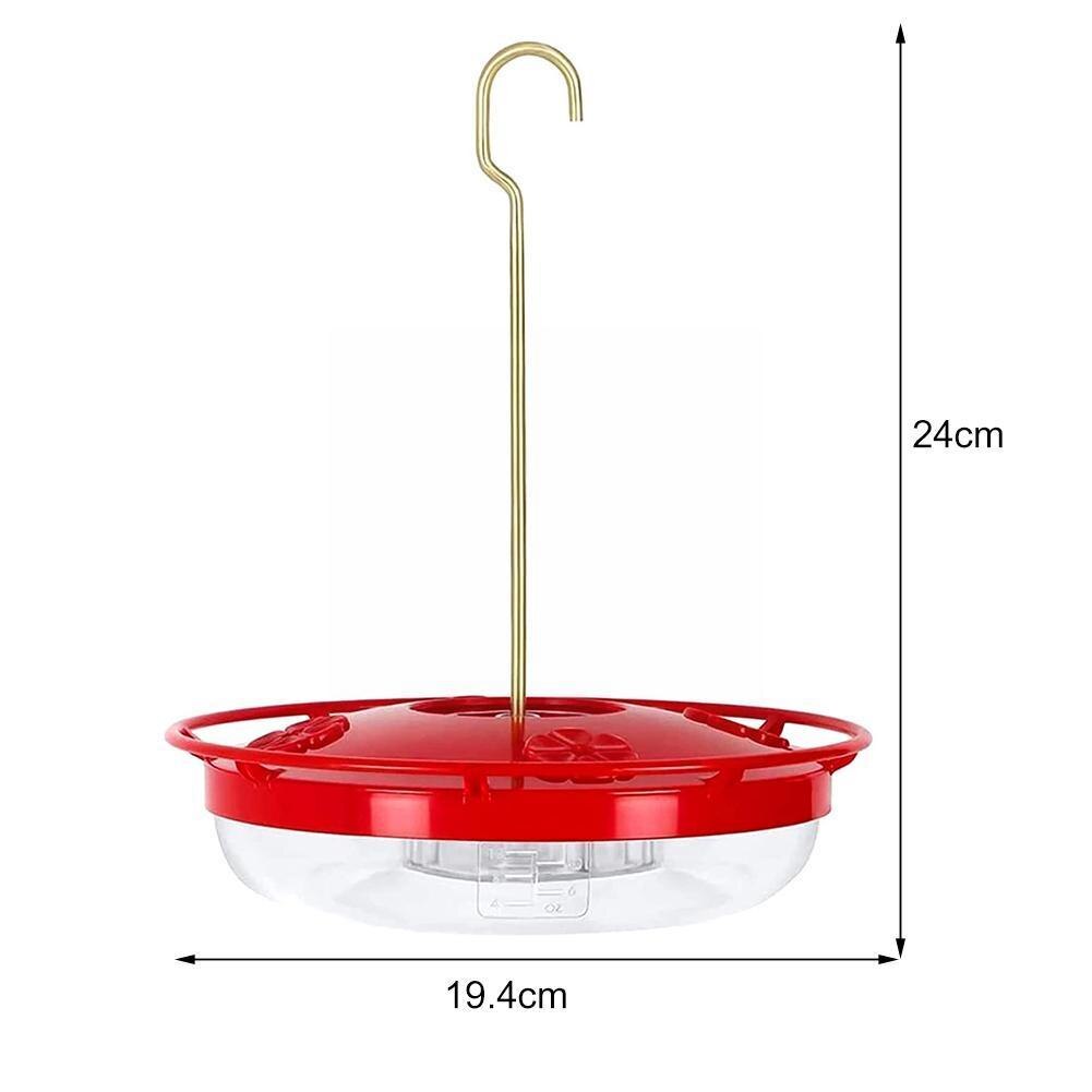 Hummingbird Feeder Bird Water Drinker Feeder Waterer With 4 Ports Pet Bird Supplies Dispenser Bottle Drinking Cup Bowls For K4m9