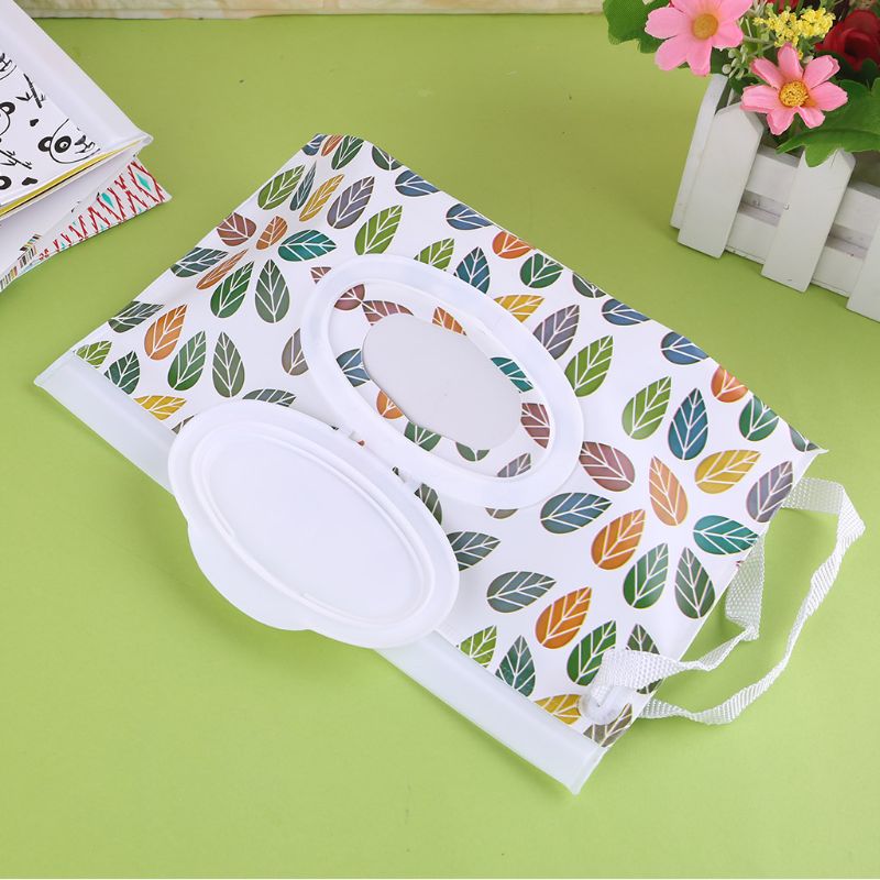 EVA Cartoon Print Dry Wet Tissue Paper Case Portable Baby Wipes Napkin Storage Box Holder Container Reusable Organizer