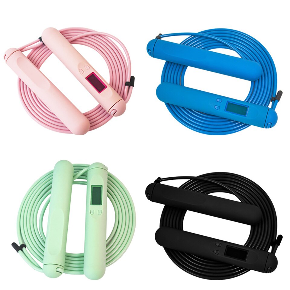 Sports Tool Electronic Counting Skipping Rope Super Wear-Resistant Steel Wire Rope Non-Slip Dry Hand-Held Fitness Equipment