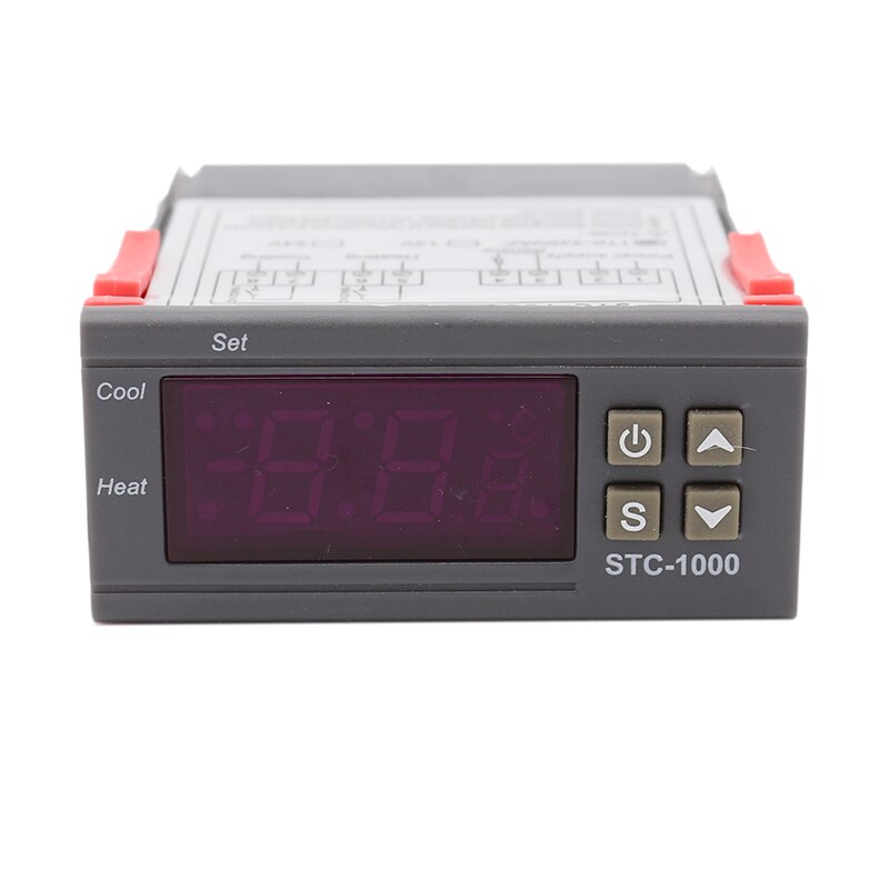 Controlador de temperatura Digital STC-1000, termostato y calentador con Sensor NTC de 110-220V/CA/w, Control de enfriador, Cervecería eléctrica