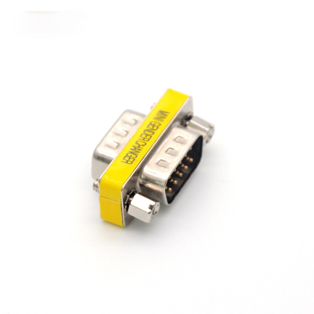 D-Sub DB9 Connector 9pin Male to Male Adapter Gender Changer Serial RS232 Coupler Straight Converter Coupler Adapter