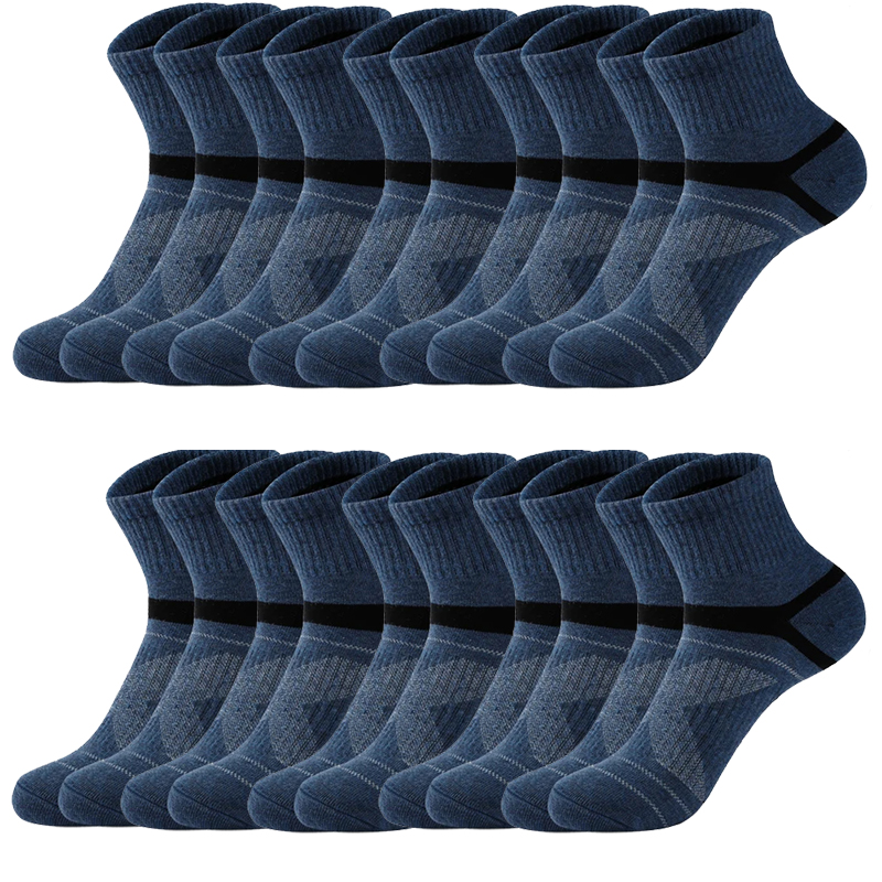 Chaussettes de dehors Noires pour Homme, Décontractées, de , Respirantes, pour Automne et Hiver, Lot de 3/5/10/20 Paires: Noir rouge