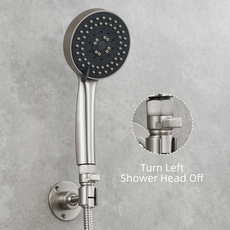 Ciencia G1/2 Shower Head Shut Off Valve Brass Water Control Valve with Short Switch for Fixed Handheld Shower Head Sprayer