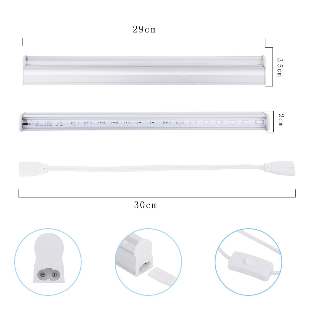Led Grow Light T5 Tube 5730 Grow Tent Phyto Lamps For Plants Indoor Flowers Vegetable Aquarium Hydroponic System Greenhouse