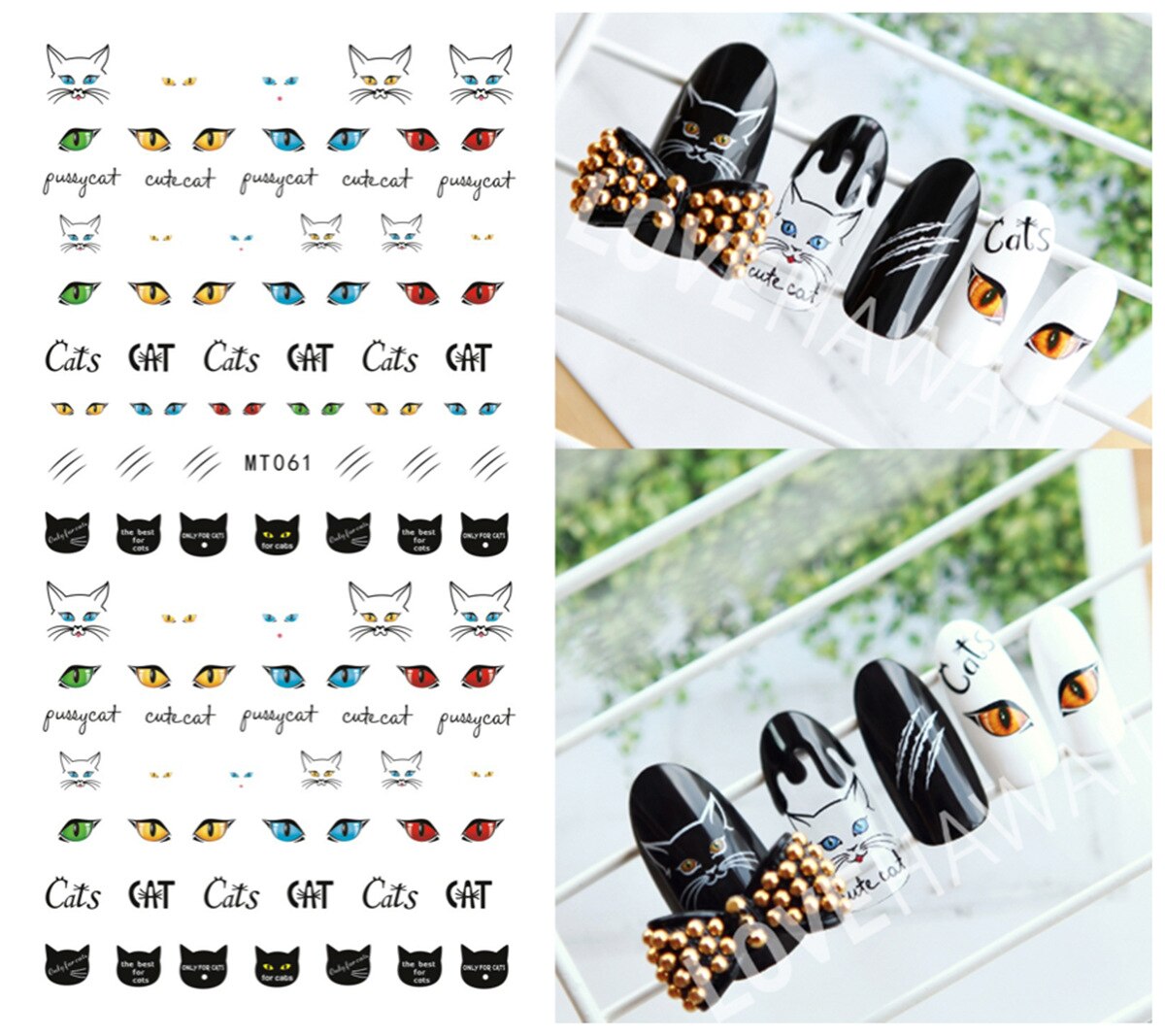 1pcs Nail Art Stickers Flamingo Coconut Tree Adhesive Nail Art Decorations Summer Beach Series Nail Stickers: MP321T61