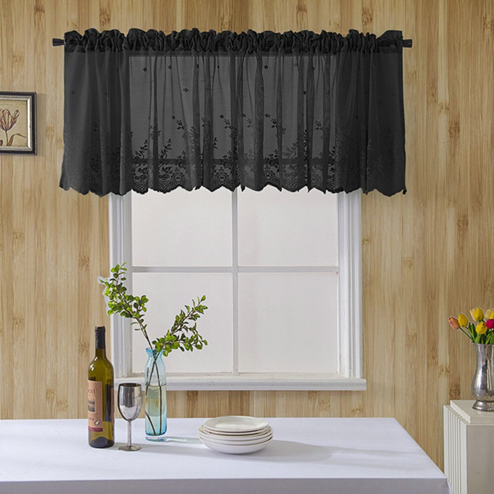 1Pc Korte Gordijn Decoratieve Geventileerde Half Gordijn Gordijn Voor Balkon Keuken
