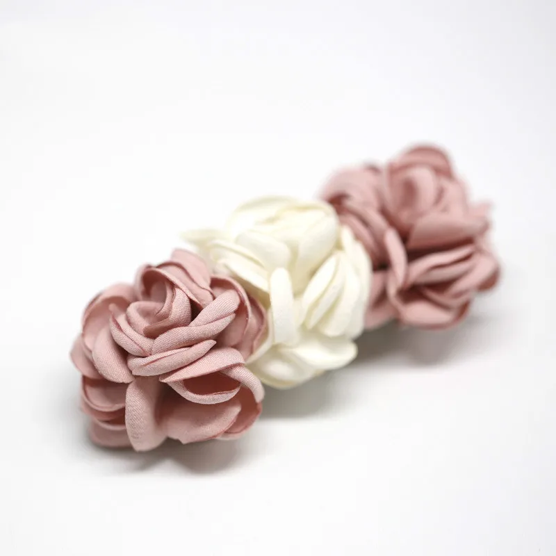 Haar Zubehör Korean Tiara Damen Es Blume Haarspangen Top Frühling Kreuz Clip Kopf Schmuck Frauen Braut Hochzeit Kopfschmuck: 2