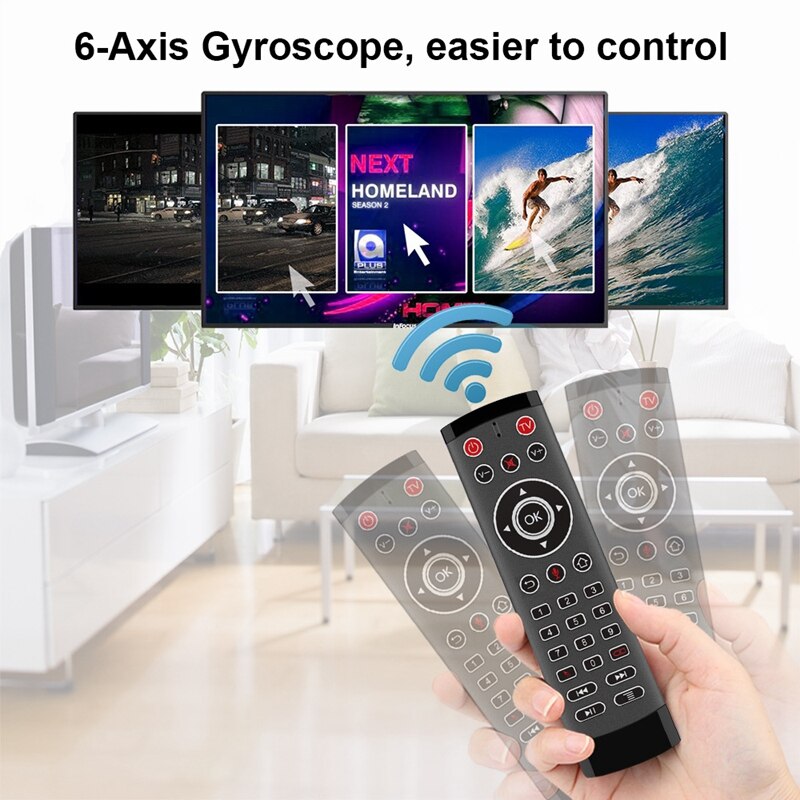 T1 Pro Voice Remote Control 2.4G Wireless Air Mouse Voice Control Gyro IR Remote with 2 IR-Learning for Android Tv Box