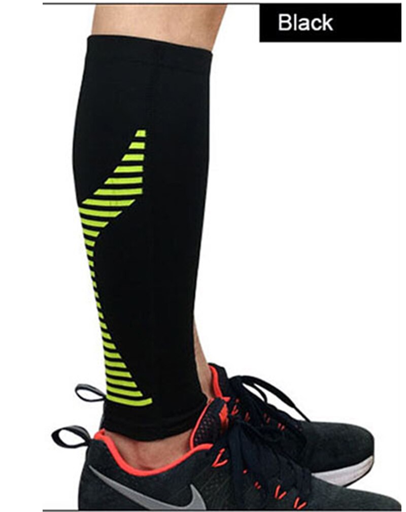 1PCS Cycling Running Leg Compression Sleeves Calf Non-slip Breathable Yoga Tennis Football Shin Guards Sports Safety 5 Colors