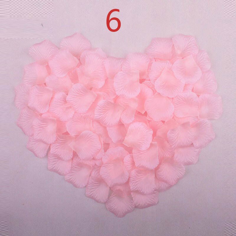 Płatki róży 1000 sztuk/zestaw ślub sztuczne ślubne dekoracje walentynki strona spawania strona dekoracji kwiat: light pink