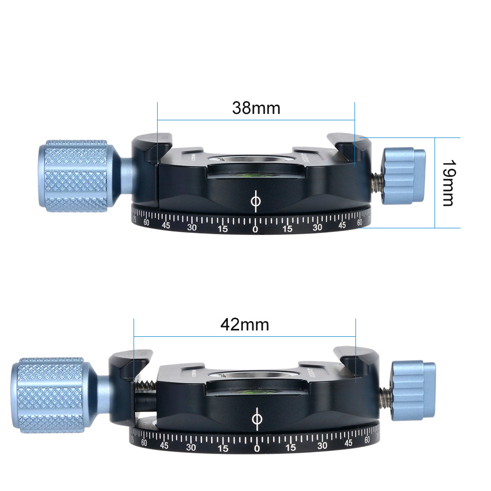 Andoer Pfanne-C1 Panorama Stativ Kopf Kugelkopf Klemme Adapter mit schnell Freisetzung Platte für Arca-schweizerisch ALS Standard QR platten